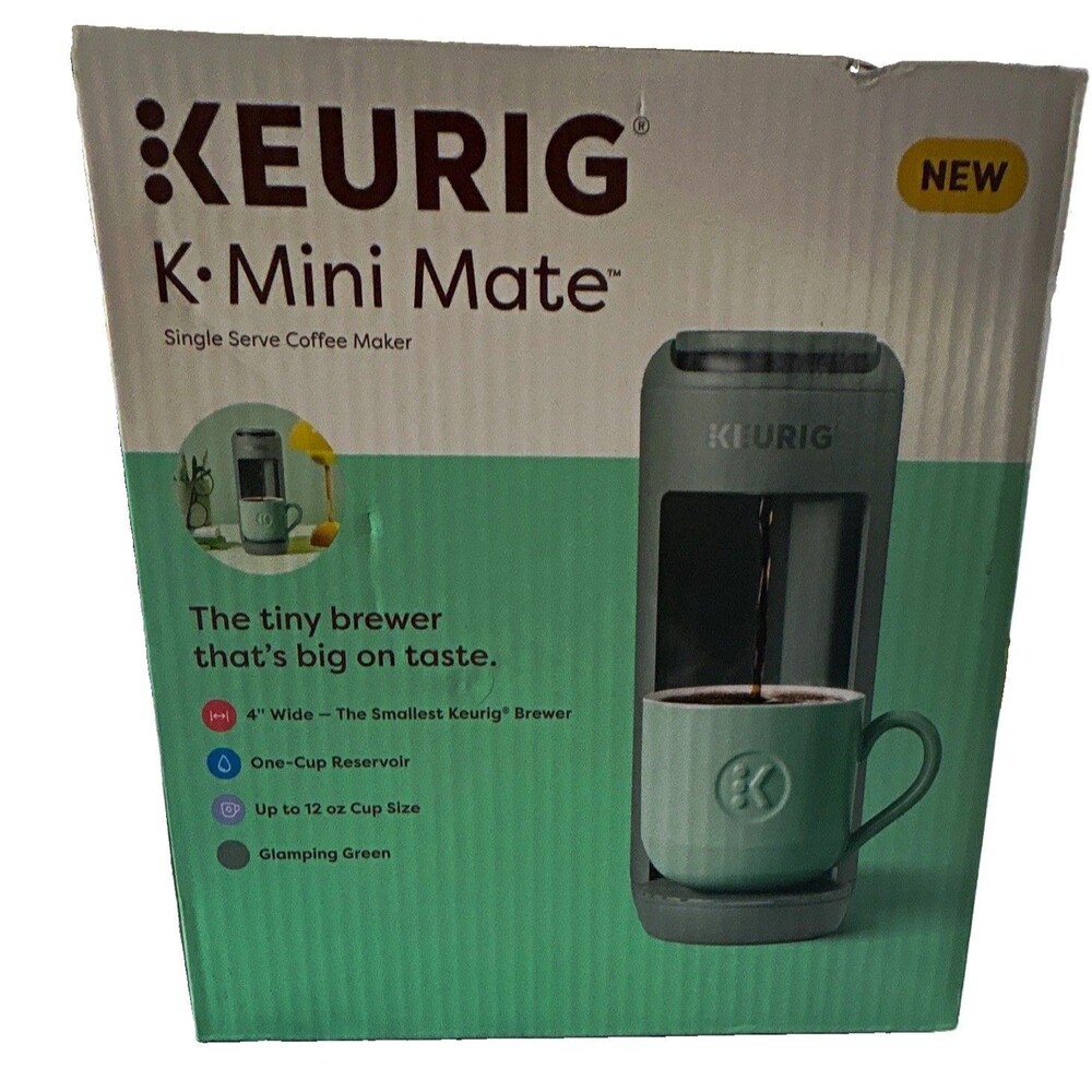 Keurig K-Mini Mate K-Cup Pod Coffee Maker One-Cup Reservoir Auto Shut-Off Green